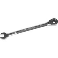 SAE Ratcheting Combination Wrench, 12 Point, 1/4", Chrome Finish Les Fournitures Industrielles Méga