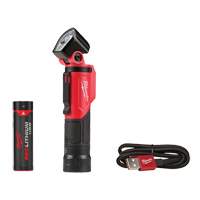 Lampe de poche pivotante USB, DEL, 500 lumens, Piles Rechargeable Les Fournitures Industrielles Méga