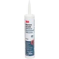 Produit d'&eacute;tanch&eacute;it&eacute; &agrave; base de silicone de calibre marin, 296 ml, Cartouche, Transparent Les Fournitures Industrielles Méga