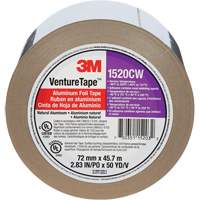 Venture Tape Aluminum Foil Tape, 1.8 mils Thick, 72 mm (3") x 45.7 m (150') Les Fournitures Industrielles Méga