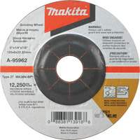 INOX Grinding Wheel, 5" x 1/4", 7/8" Arbor, Aluminum Oxide, Type 27 Les Fournitures Industrielles Méga