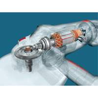 High Performance Large Angle Grinder, 9", 120 V, 15 A, 6500 RPM Les Fournitures Industrielles Méga