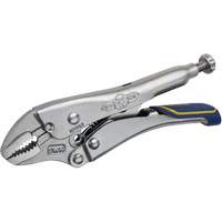 Fast Release Locking Pliers with Wire Cutter, 5" Length, Curved Jaw Les Fournitures Industrielles Méga