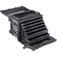 Gen 2 Mobile Tool Chest, 24" W, 6 Drawers, Black Les Fournitures Industrielles Méga