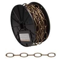 Decorator Chain, Carbon Steel, #10 x 60' (18.3 m) L, 35 lbs. (0.0175 tons) Load Capacity Les Fournitures Industrielles Méga