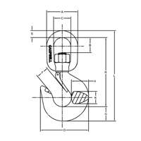 Latched Swivel Hoist Hook Les Fournitures Industrielles Méga