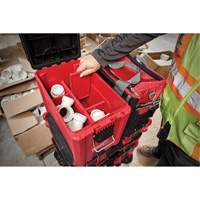 Packout Compact Tool Box, 10" x 16-1/5" x 13", Black/Red Les Fournitures Industrielles Méga
