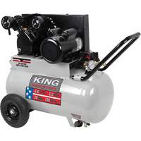 Compresseur &agrave; air, &eacute;lectrique, 20 gal. (24 gal. US), 150 PSI, 120/1/240/1 V Les Fournitures Industrielles Méga