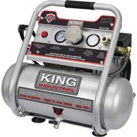 Compresseur &agrave; air sans huile, &eacute;lectrique, 2 gal. (2,4 gal. US), 125 PSI, 120/1 V Les Fournitures Industrielles Méga