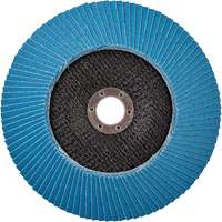 Disque &agrave; lamelles &agrave; grain grossier BlueFire, 7" x 7/8", Type 27, Grain 80, Alumine de zirconium Les Fournitures Industrielles Méga