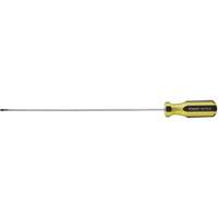 100 PLUS&reg; Extra-Light Cabinet Tip Screwdriver, 1/8" Tip, Round, 6-5/8" L, Plastic Handle Les Fournitures Industrielles Méga