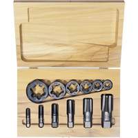 Hexagon Re-threading Tap & Die Set, 12 Pieces Les Fournitures Industrielles Méga