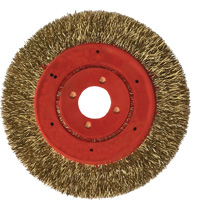 No Throw Partial Encapsulated Wire Wheel, 3" Dia., 0.012" Fill, 1/4" Arbor Les Fournitures Industrielles Méga