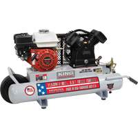 Compresseur d'air sur brouette, Essence, 10 gal. (12 gal. US), 150 PSI Les Fournitures Industrielles Méga