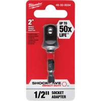 Shockwave Impact Socket Adapter, 1/4" Drive Size, 1/2" Male Size, Ball, 2" L Les Fournitures Industrielles Méga