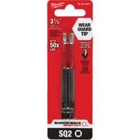 Embout de tournevis Shockwave Impact Duty, Carr&eacute;e, Embout #2, Prise 1/4", Longueur 3-1/2" Les Fournitures Industrielles Méga