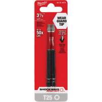Embout de tournevis Shockwave Impact Duty, Torx, Embout T-25, Prise 1/4", Longueur 3-1/2" Les Fournitures Industrielles Méga
