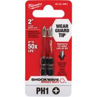 Embout de tournevis Shockwave Impact Duty, Phillips, #1, Prise 1/4" Les Fournitures Industrielles Méga