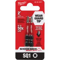 Embout de tournevis Shockwave Impact Duty, Carr&eacute;e, #1, Prise 1/4" Les Fournitures Industrielles Méga