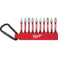 Jeu dembouts pour tournevis &agrave; chocs Shockwave, Carr&eacute;e, #2, Prise 1/4" Les Fournitures Industrielles Méga