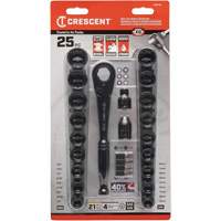 Mechanic's Tool Set, 25 Pcs, 3/8" Drive Size Les Fournitures Industrielles Méga