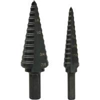 Step Bit Set, 1/8"/3/16" - 1/2"/7/8"  Les Fournitures Industrielles Méga