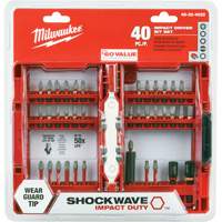 Jeu de 40 embouts de visseuse &agrave; percussion Shockwave Impact-Duty Les Fournitures Industrielles Méga