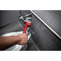 Smooth Jaw Pipe Wrench, 2-5/8" Jaw Capacity, 12" Long, Powder Coated Finish, Ergonomic Handle Les Fournitures Industrielles Méga