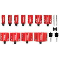 Plumber's Bi-Metal Hole Saw Set, 17 Pieces Les Fournitures Industrielles Méga