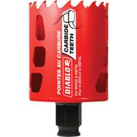 Wood & Metal Hole Saw, 2-1/4", 2-3/8" Depth of Cut, Carbide Les Fournitures Industrielles Méga