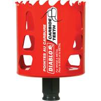 Wood & Metal Hole Saw, 2-9/16", 2-3/8" Depth of Cut, Carbide Les Fournitures Industrielles Méga