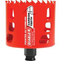 Wood & Metal Hole Saw, 3", 2-3/8" Depth of Cut, Carbide Les Fournitures Industrielles Méga