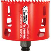 Wood & Metal Hole Saw, 3-1/2", 2-3/8" Depth of Cut, Carbide Les Fournitures Industrielles Méga