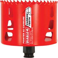 Wood & Metal Hole Saw, 3-5/8", 2-3/8" Depth of Cut, Carbide Les Fournitures Industrielles Méga