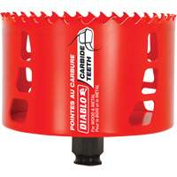 Wood & Metal Hole Saw, 4-1/8", 2-3/8" Depth of Cut, Carbide Les Fournitures Industrielles Méga