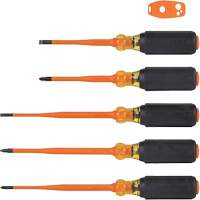 Slim-Tip Insulated Screwdriver Set, 1000 V, 6 Pcs Les Fournitures Industrielles Méga