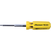 Hex-Calibre SAE Multi-Bit Screwdriver, Plastic Handle Les Fournitures Industrielles Méga