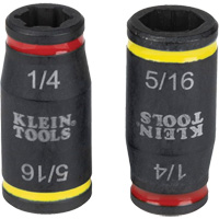 3-in-1 Impact Flip Socket Set, Hex, 1/4" Drive, 3 Pcs Les Fournitures Industrielles Méga
