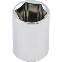 Douille chrom&eacute;e ordinaire, 1/2", Prise 3/8", 6 pans Les Fournitures Industrielles Méga