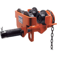 SGT Series Heavy-Duty Geared Trolley, 10000 lbs. (5 tons) Capacity, 4-1/2" - 8-1/32" Les Fournitures Industrielles Méga