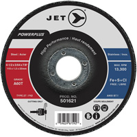Meule &agrave; tronçonner PowerPlus A60T, 4-1/2" x 3/64", Arbre de 7/8", Type 27, 13 300 Tr/min Les Fournitures Industrielles Méga