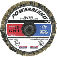 Disque &agrave; feuillets PowerBlend Roll-On, 2" x Type R, Grain Z80 Les Fournitures Industrielles Méga
