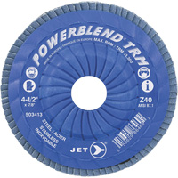 Disque &agrave; feuillets PowerBlend ajustable, 5" x 7/8", Type 29, Grain Z40, Alumine de zirconium Les Fournitures Industrielles Méga
