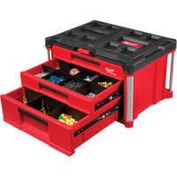 PackOut 3-Drawer Tool Box, 16-3/10" x 22-1/5" x 14-3/10", Red Les Fournitures Industrielles Méga