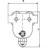Heavy-Duty Manual Trolley - SBT Series, 11000 lbs. (5 tons) Les Fournitures Industrielles Méga