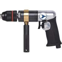 AD12VSR Perceuse pneumatique &agrave; vitesse variable, 6 pi³/min, 1/4" NPT, 1/2" mandrin, Sans cl&eacute; Les Fournitures Industrielles Méga