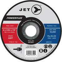 Meules &agrave; tronçonner haute performance, 6" x 3/64", Arbre de 7/8", Type 27, 10 200 Tr/min Les Fournitures Industrielles Méga