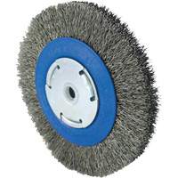 Brosse rotative &agrave; fil torsad&eacute;, 6" dia., Fils 0,014", Arbre 1/2" - 5/8" - 2 Les Fournitures Industrielles Méga