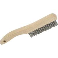 4SHSS Hand Scratch Brushes, Stainless Steel, 4 x 16 Wire Rows, 10" Long Les Fournitures Industrielles Méga