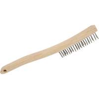 3LHSS Hand Scratch Brushes, Stainless Steel, 3 x 19 Wire Rows, 13-3/4" Long Les Fournitures Industrielles Méga